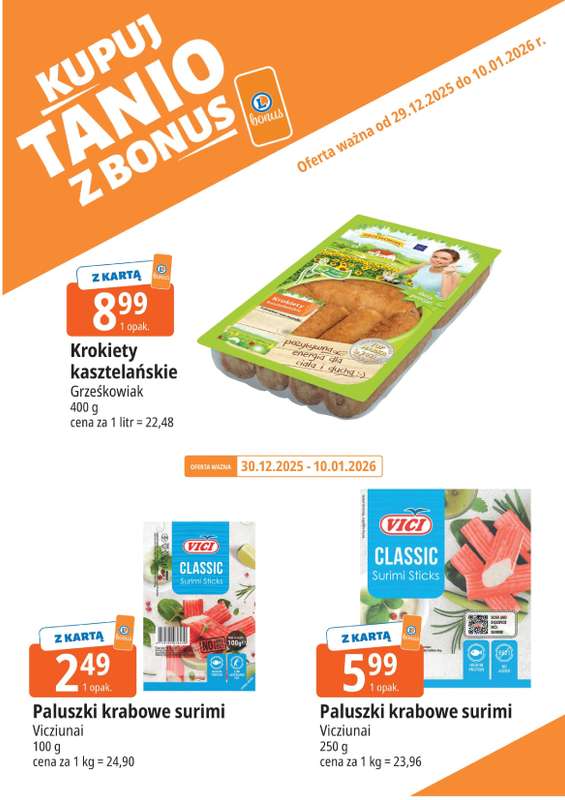 Leclerc - gazetka promocyjna Oferta E.Leclerc I Kupuj tanio z bonus od poniedziałku 29.12 do soboty 10.01 - strona 3