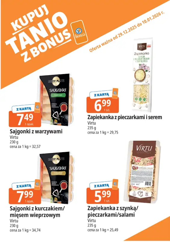 Leclerc - gazetka promocyjna Oferta E.Leclerc I Kupuj tanio z bonus od poniedziałku 29.12 do soboty 10.01 - strona 5