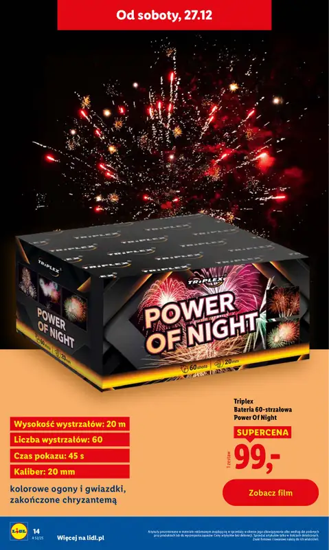 Lidl - gazetka promocyjna Oferta ważna tylko 27.12 od soboty 27.12 do soboty 27.12 - strona 14