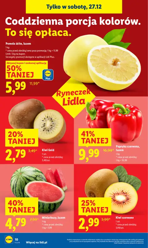 Lidl - gazetka promocyjna Oferta ważna tylko 27.12 od soboty 27.12 do soboty 27.12 - strona 10