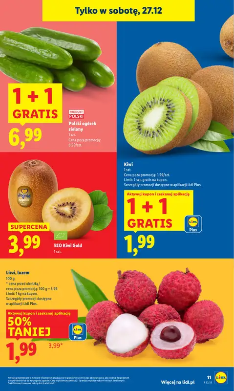 Lidl - gazetka promocyjna Oferta ważna tylko 27.12 od soboty 27.12 do soboty 27.12 - strona 11