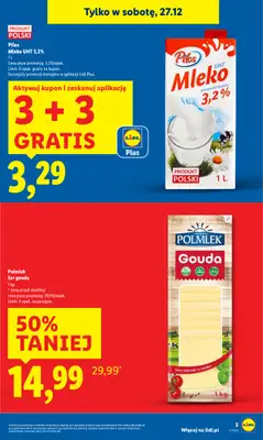 Lidl - gazetka promocyjna Oferta ważna tylko 27.12 od soboty 27.12 do soboty 27.12 - strona 3