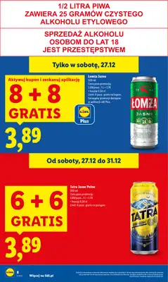 Lidl - gazetka promocyjna Oferta ważna tylko 27.12 od soboty 27.12 do soboty 27.12 - strona 8