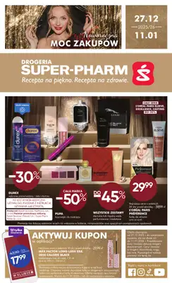 Super-Pharm - gazetka promocyjna Recepta na piękno od soboty 27.12 do niedzieli 11.01