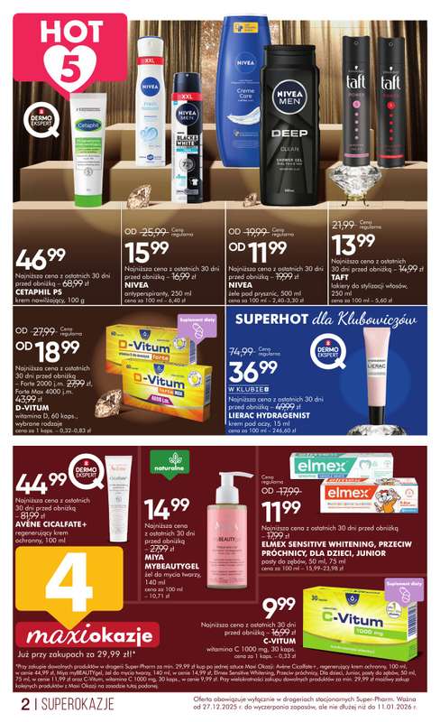 Super-Pharm - gazetka promocyjna Recepta na piękno od soboty 27.12 do niedzieli 11.01 - strona 2