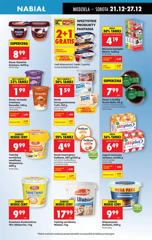 Biedronka - gazetka promocyjna Od niedzieli, Z ladą tradycyjną od niedzieli 21.12 do soboty 27.12 - strona 43