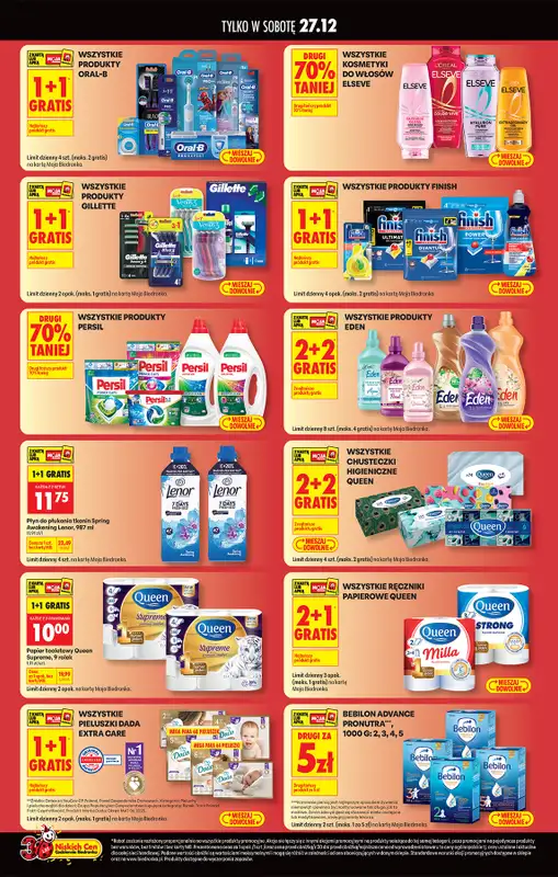 Biedronka - gazetka promocyjna Najtańsza sobota od soboty 27.12 do soboty 27.12 - strona 4