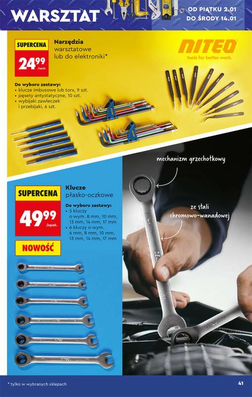 Biedronka - gazetka promocyjna Okazje tygodnia od 29.12 od poniedziałku 29.12 do środy 14.01 - strona 45