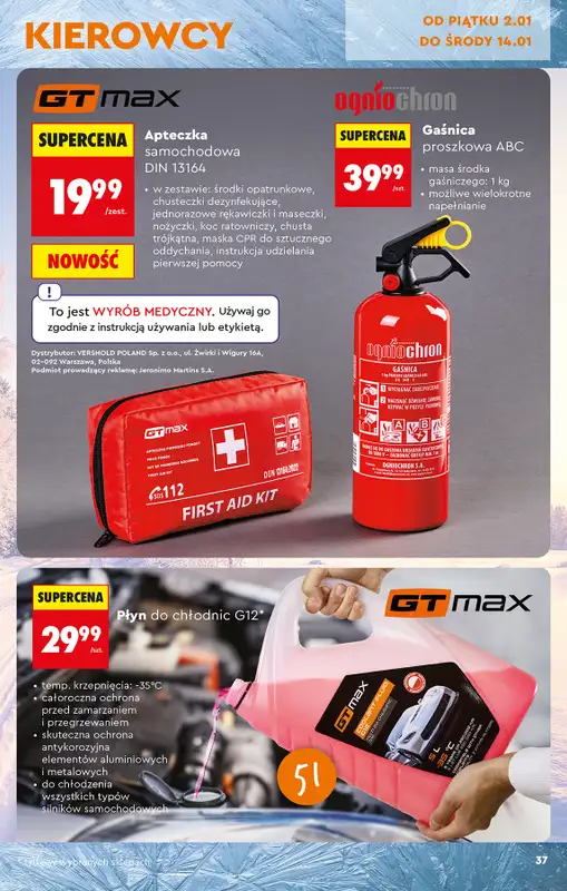 Biedronka - gazetka promocyjna Okazje tygodnia od 29.12 od poniedziałku 29.12 do środy 14.01 - strona 41