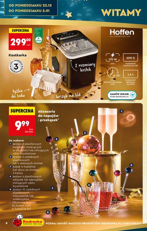 Biedronka - gazetka promocyjna Okazje tygodnia od 29.12 od poniedziałku 29.12 do środy 14.01 - strona 10