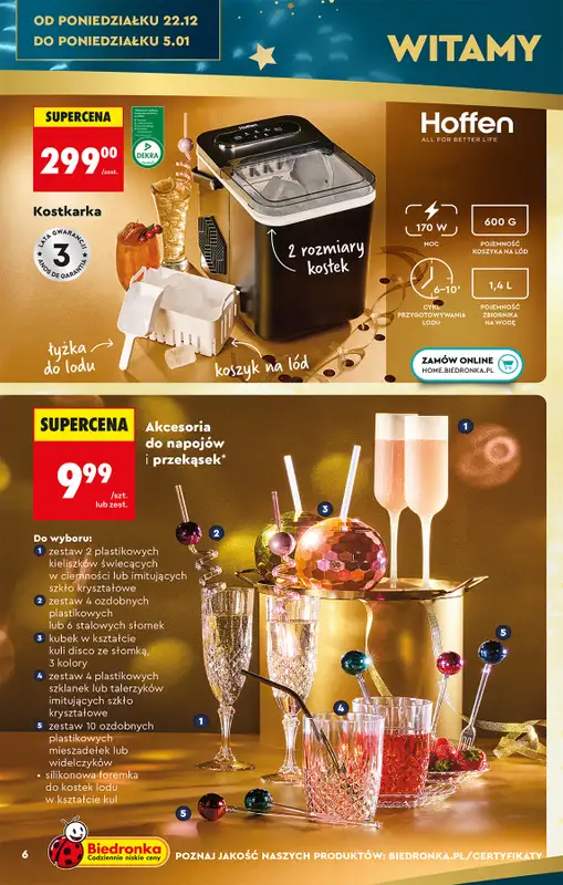 Biedronka - gazetka promocyjna Okazje tygodnia od 29.12 od poniedziałku 29.12 do środy 14.01 - strona 10