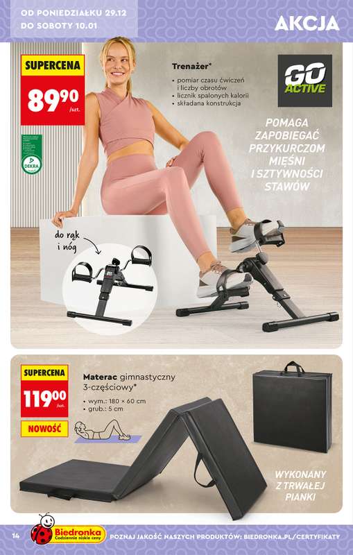 Biedronka - gazetka promocyjna Okazje tygodnia od 29.12 od poniedziałku 29.12 do środy 14.01 - strona 18