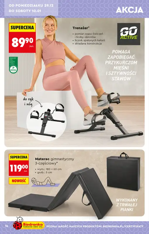 Biedronka - gazetka promocyjna Okazje tygodnia od 29.12 od poniedziałku 29.12 do środy 14.01 - strona 18
