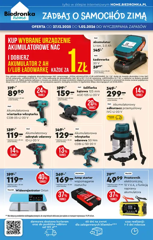 Biedronka - gazetka promocyjna Okazje tygodnia od 29.12 od poniedziałku 29.12 do środy 14.01 - strona 58