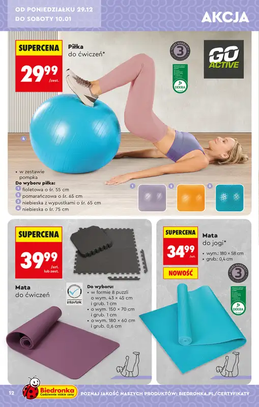 Biedronka - gazetka promocyjna Okazje tygodnia od 29.12 od poniedziałku 29.12 do środy 14.01 - strona 16