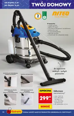Biedronka - gazetka promocyjna Okazje tygodnia od 29.12 od poniedziałku 29.12 do środy 14.01 - strona 48