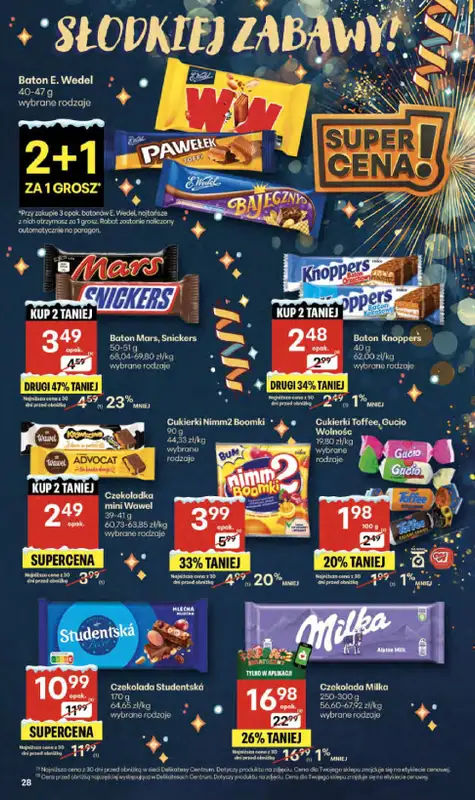Delikatesy Centrum - gazetka promocyjna Gazetka  do środy 07.01 - strona 28