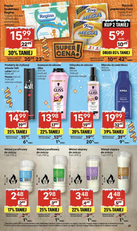 Delikatesy Centrum - gazetka promocyjna Gazetka  do środy 07.01 - strona 37