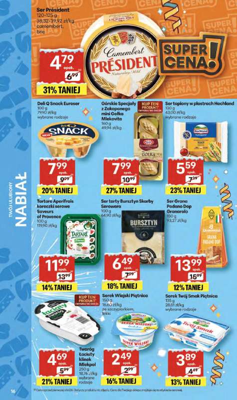 Delikatesy Centrum - gazetka promocyjna Gazetka  do środy 07.01 - strona 16