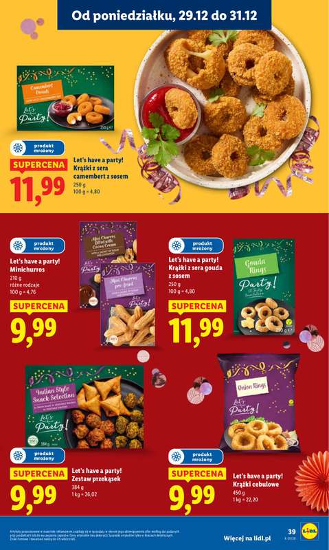 Lidl - gazetka promocyjna Oferta od poniedziałku od poniedziałku 29.12 do środy 31.12 - strona 39