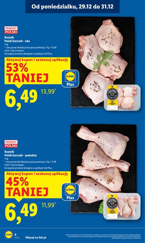 Lidl - gazetka promocyjna Oferta od poniedziałku od poniedziałku 29.12 do środy 31.12 - strona 6