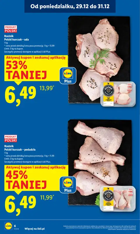 Lidl - gazetka promocyjna Oferta od poniedziałku od poniedziałku 29.12 do środy 31.12 - strona 6