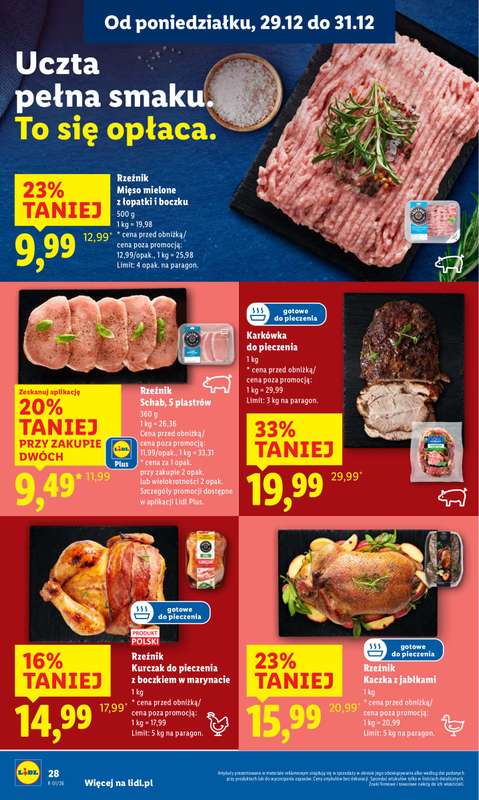 Lidl - gazetka promocyjna Oferta od poniedziałku od poniedziałku 29.12 do środy 31.12 - strona 28