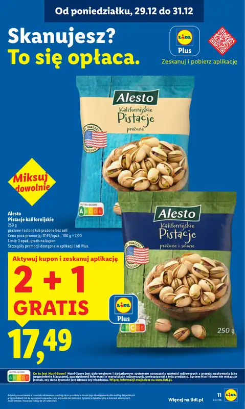 Lidl - gazetka promocyjna Oferta od poniedziałku od poniedziałku 29.12 do środy 31.12 - strona 11