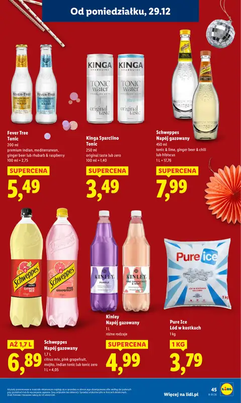 Lidl - gazetka promocyjna Oferta od poniedziałku od poniedziałku 29.12 do środy 31.12 - strona 45