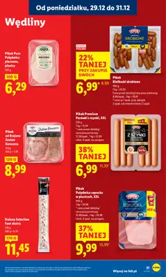 Lidl - gazetka promocyjna Oferta od poniedziałku od poniedziałku 29.12 do środy 31.12 - strona 31