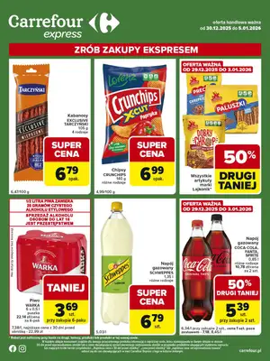 Carrefour Express - gazetka promocyjna Gazetka Express od wtorku 30.12 do poniedziałku 05.01 - strona 2