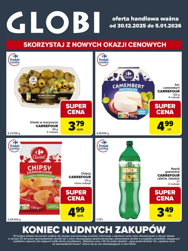 Globi - gazetka promocyjna Gazetka Globi od wtorku 30.12 do poniedziałku 05.01 - strona 2
