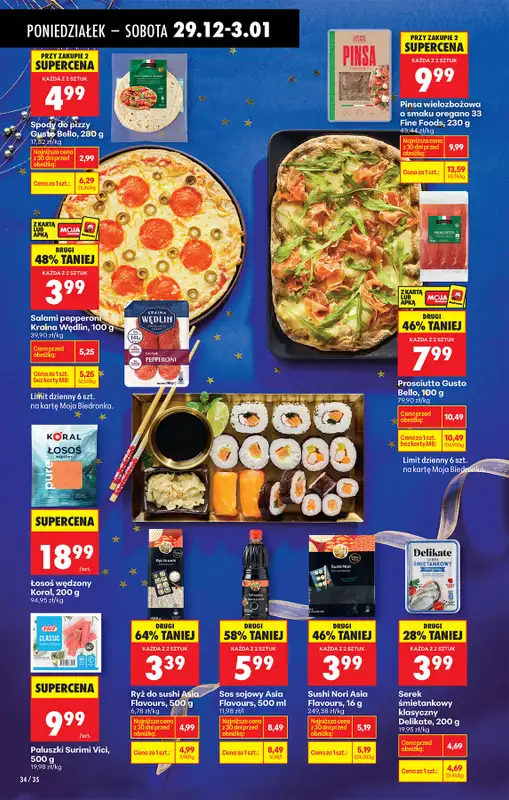 Biedronka - gazetka promocyjna Od poniedziałku od poniedziałku 29.12 do niedzieli 04.01 - strona 44