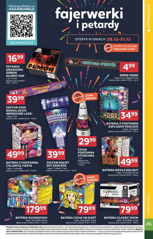 Stokrotka - gazetka promocyjna Gazetka Supermarket od poniedziałku 29.12 do środy 07.01 - strona 36