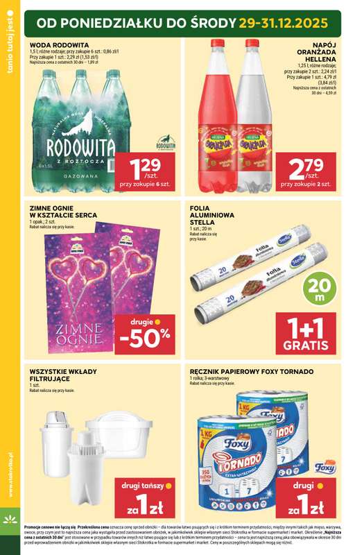Stokrotka - gazetka promocyjna Gazetka Supermarket od poniedziałku 29.12 do środy 07.01 - strona 6
