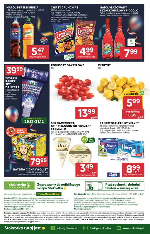 Stokrotka - gazetka promocyjna Gazetka Supermarket od poniedziałku 29.12 do środy 07.01 - strona 43