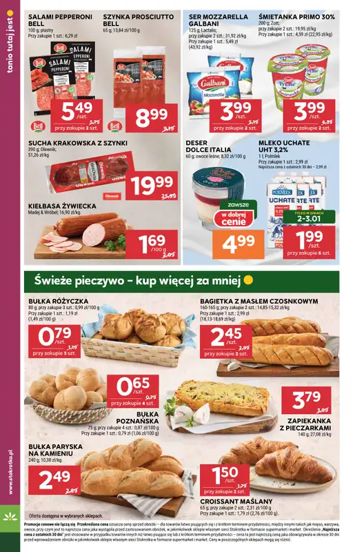 Stokrotka - gazetka promocyjna Gazetka Supermarket od poniedziałku 29.12 do środy 07.01 - strona 20