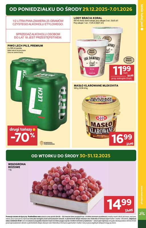 Stokrotka - gazetka promocyjna Gazetka Supermarket od poniedziałku 29.12 do środy 07.01 - strona 7