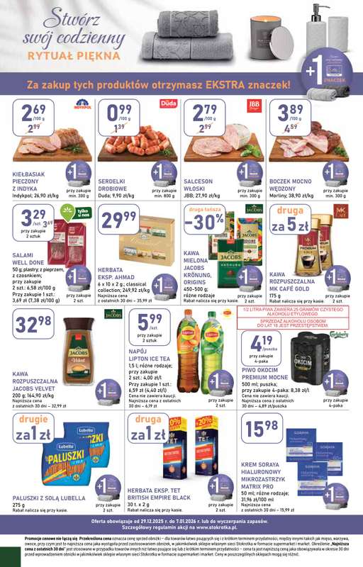Stokrotka - gazetka promocyjna Gazetka Supermarket od poniedziałku 29.12 do środy 07.01 - strona 32