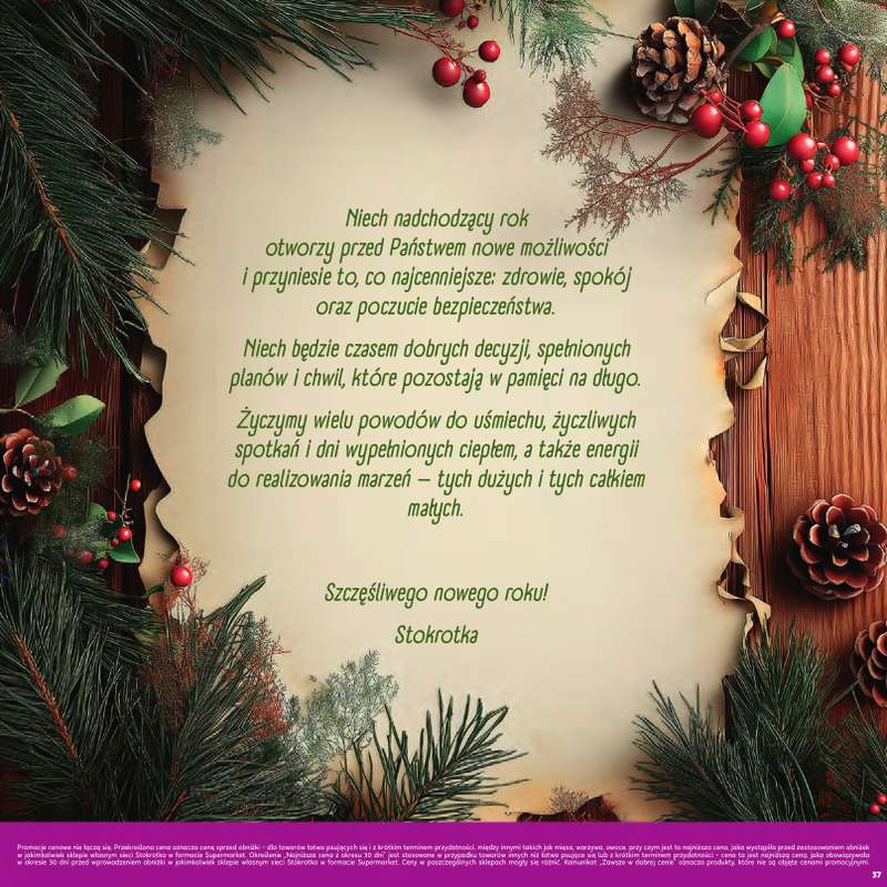 Stokrotka - gazetka promocyjna Katalog Sylwester  do środy 14.01 - strona 37