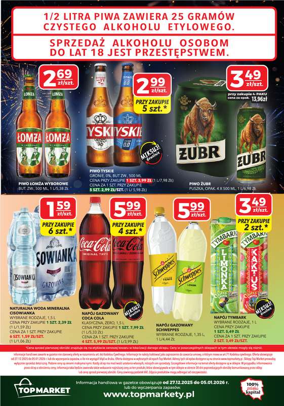 Top Market - gazetka promocyjna Gazetka od poniedziałku 29.12 do poniedziałku 05.01 - strona 4