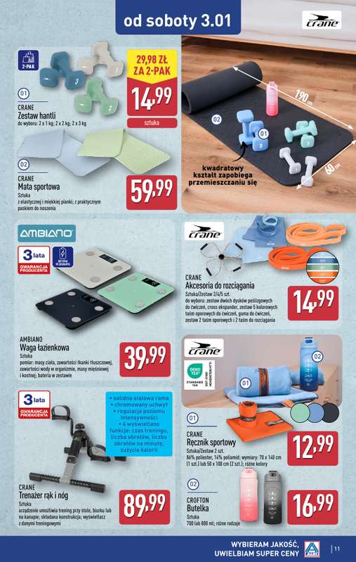 Aldi - gazetka promocyjna Aldi ma to coś! od poniedziałku 29.12 do soboty 03.01 - strona 11