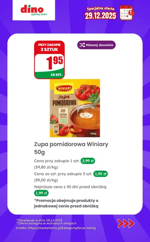 Dino - gazetka promocyjna Specjalna oferta na 29.12.2025 - promocje spoza gazetki od poniedziałku 29.12 do poniedziałku 29.12 - strona 10