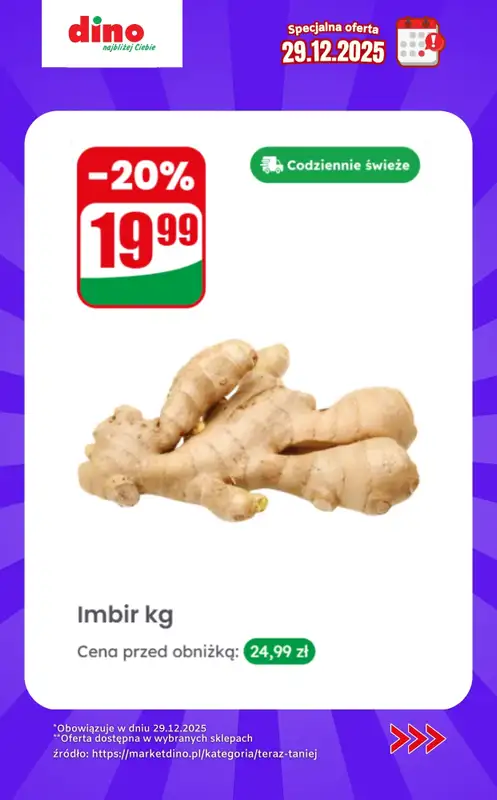 Dino - gazetka promocyjna Specjalna oferta na 29.12.2025 - promocje spoza gazetki od poniedziałku 29.12 do poniedziałku 29.12 - strona 4