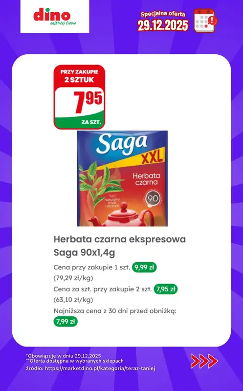 Dino - gazetka promocyjna Specjalna oferta na 29.12.2025 - promocje spoza gazetki od poniedziałku 29.12 do poniedziałku 29.12 - strona 7