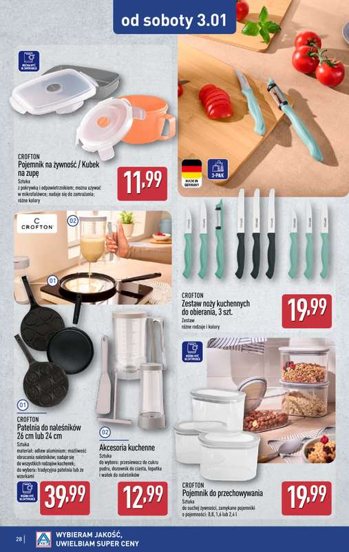 Aldi - gazetka promocyjna Pełny katalog! od poniedziałku 29.12 do soboty 03.01 - strona 28
