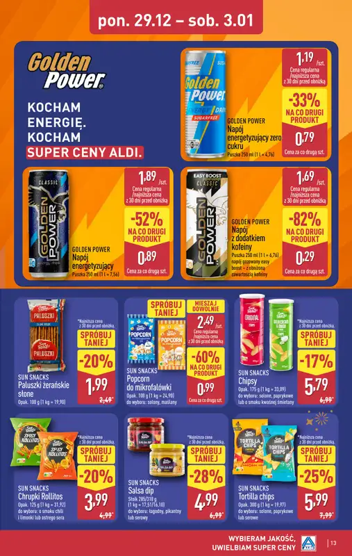 Aldi - gazetka promocyjna Pełny katalog! od poniedziałku 29.12 do soboty 03.01 - strona 13