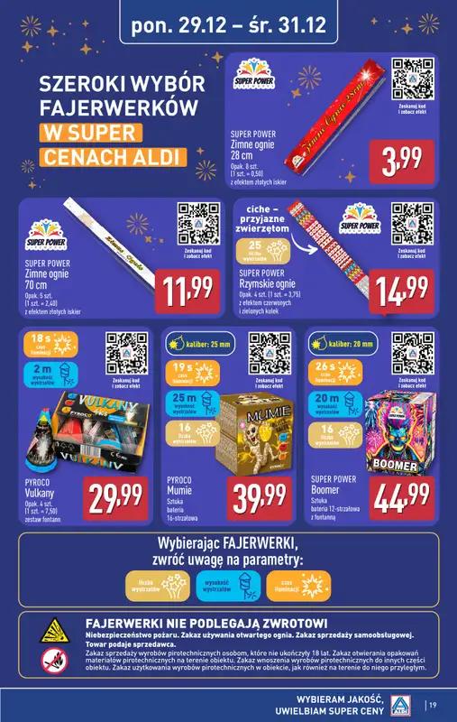 Aldi - gazetka promocyjna Pełny katalog! od poniedziałku 29.12 do soboty 03.01 - strona 19