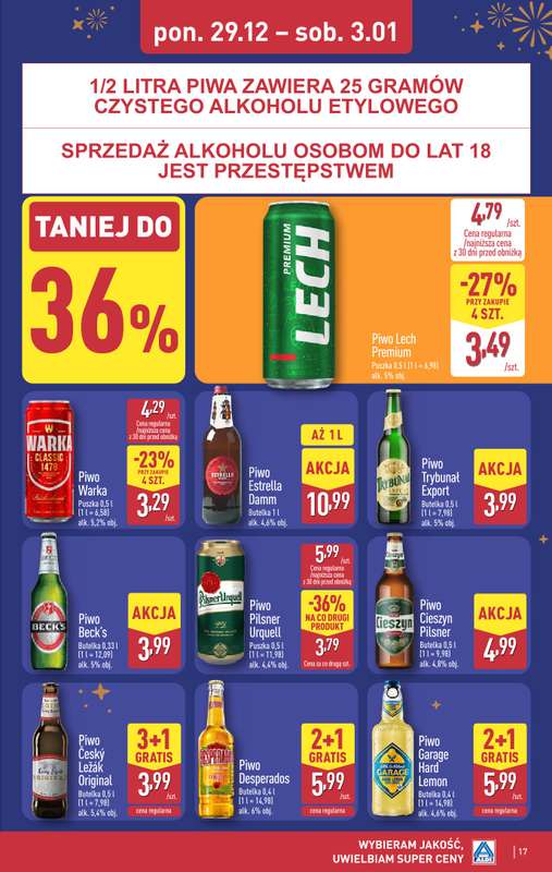 Aldi - gazetka promocyjna Pełny katalog! od poniedziałku 29.12 do soboty 03.01 - strona 17