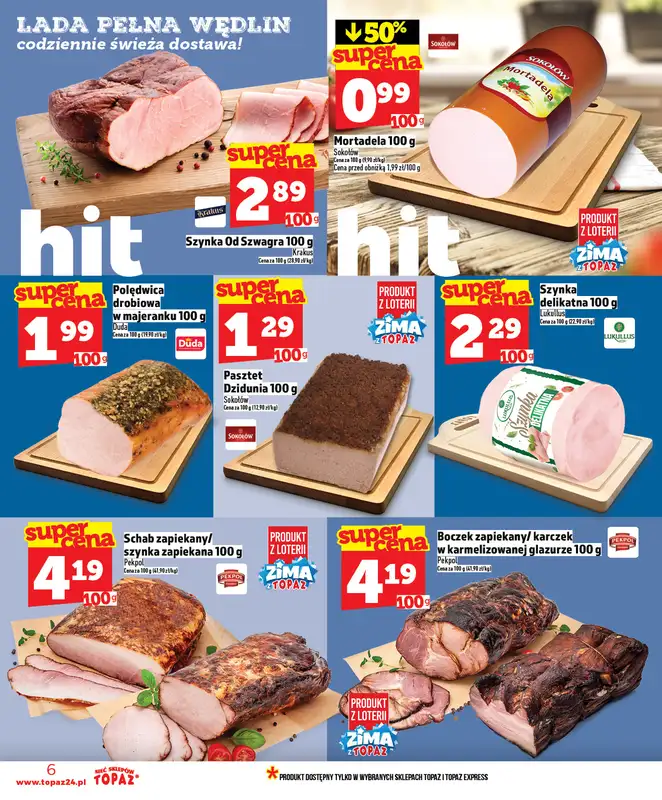 TOPAZ - gazetka promocyjna Gazetka od czwartku 08.01 do środy 14.01 - strona 6